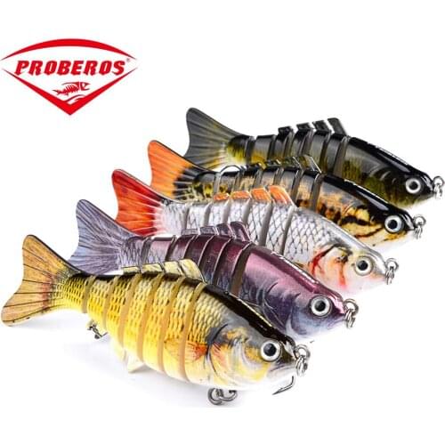 Fishing Tools Artificial Fishing Baits 7 knots River ocean Fishing Wobbler Jointed Fishing Lures ABS 10cm/15.5g Hard Swimbait
