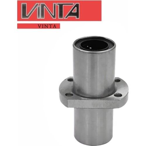 Intermediate elliptical flange bearing 1pcs/lot LMHC/LMHM/8 1012 16 20 25 30 40LUU Linear bearings guide pulley rolamentos CNC