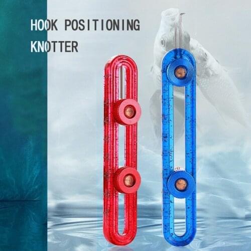 Fishing Hooks Line Tier Machine Portable Stainless Steel Fishhook Line Knotter Tying Winter Fishing Accessories