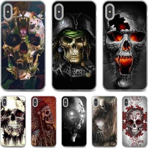 TPU Silicone Case The-Punisher-Horrible-Halloween-Skull For Samsung Galaxy S7 S8 S9 S10E S20 FE Note 10 20 Edge Lite Plus Ultra