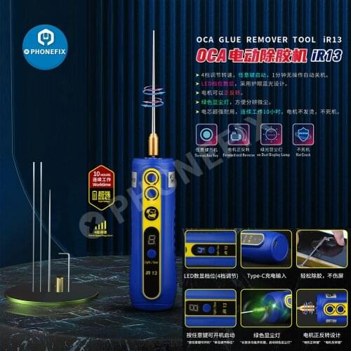 Mechanic IR10 Pro 6 In 1 OCA Glue Removal Tool Glue Cleaning/Grinding/Cutting Tools Phone Screen Remover Glue Needle