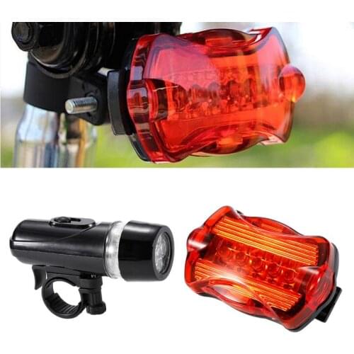 LED Bicycle Lights Waterproof Bicycle Front Tail Light Set MTB Bike Cycling Safety Warning Butterfly Lamp Kit Bike Accessories