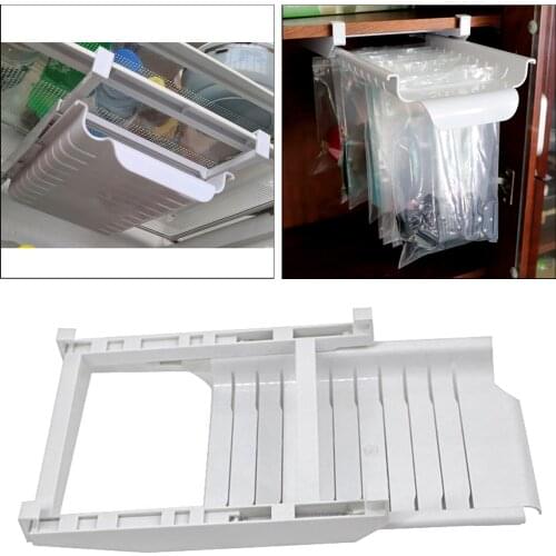 Baggie Hanger Zipper Bag Tray Retractable Fridge Storage Rack Space Saver