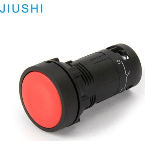 XB7-EA42 flat momentary push button switch 22mm 1NC contact RED