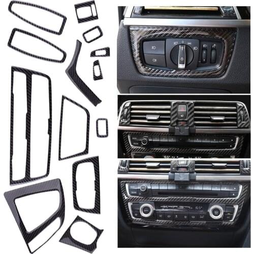 1 Set LHD Car Interior Trim Cover Styling Fit for BMW 3 4 Series F30 F31 F32 F33 F34 2014 2015 2016 2017 2018