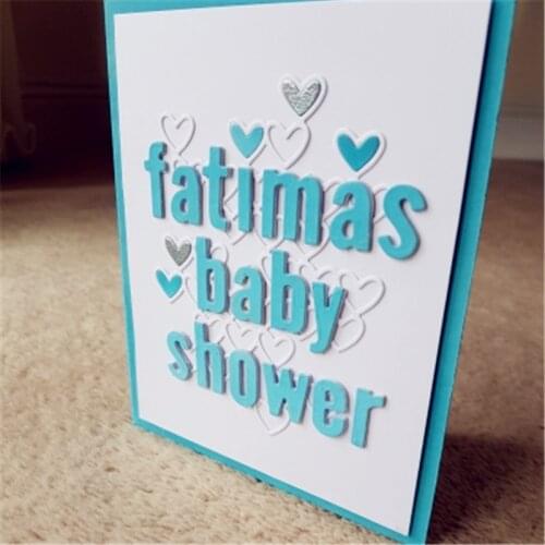 26pcs/Set Alphabet Letter Metal Cutting Dies Stencil for DIY Scrapbooking Photo Album Embossing Paper Cards Decorative Crafts