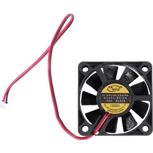 50mm x 50mm x 10mm 5010 DC 12V 0.1A 2Pin Brushless Cooling Fan