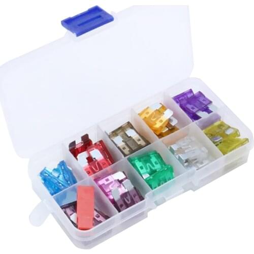 50pcs ATO ATC Blade Fuses Kit With Puller Tool for Automotive Truck Boat