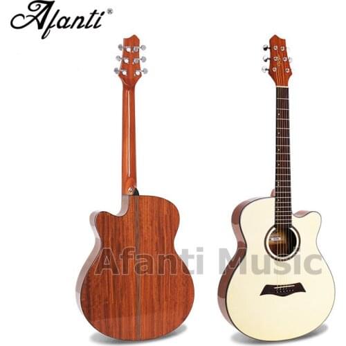 Afanti Music 40 inch Spruce top / Walnut Back & Sides Acoustic guitar (WY-043)