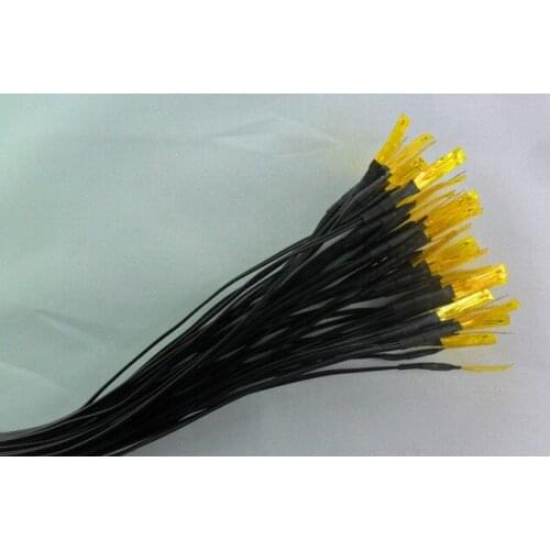 Free ship 20pcs NTC Thin Film Thermistor 100K 1% 3950 0.5m 28# Doubling Temperature Sensor B3950 NTC