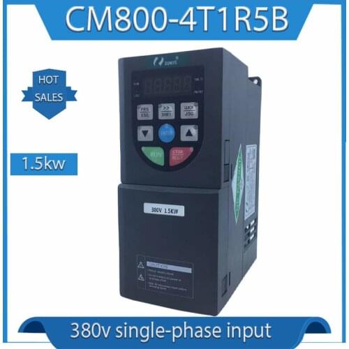 VFD inverter 1.5KW CNC spindle motor controller AC380V three-phase motor drive CM800-4T1R5B inverter 50Hz / 60H