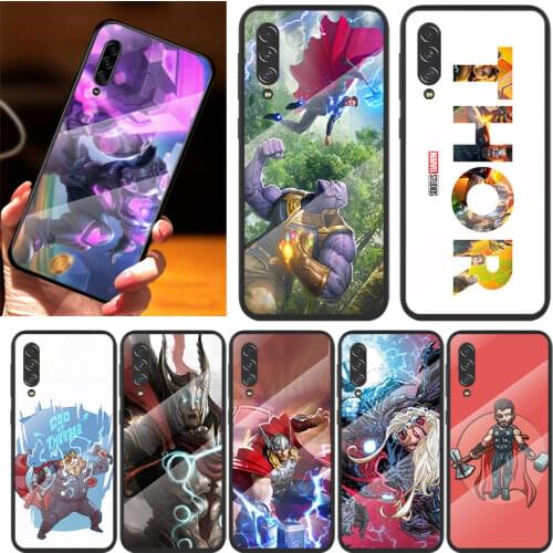 Hero Thor Marvel For Samsung Note 20 10 9 8 Ultra Lite Plus 5G A70 A50 A40 A30 A20 A10 Tempered Glass Phone Case