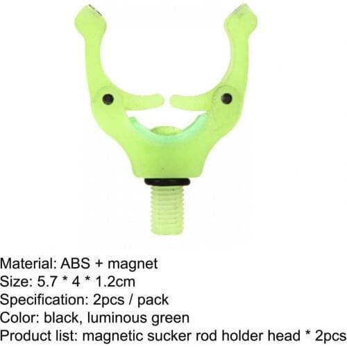 2Pcs Fishing Rod Holder Vertical Magnet ABS Flexible Rod Rack for Banksticks Rod Pods