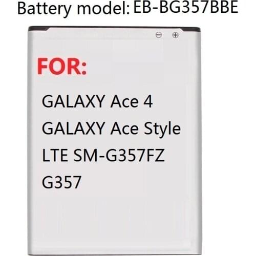 Battery EB-BG357BBE For Samsung Ace 4 GALAXY Ace Style LTE SM-G357FZ G357 Replacement Battery 1900mAh
