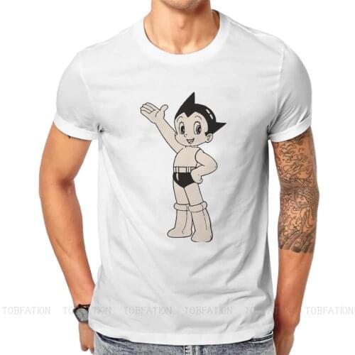 Hi O Neck TShirt Astro Boy Fabric Original T Shirt Men Clothes Individuality Oversized