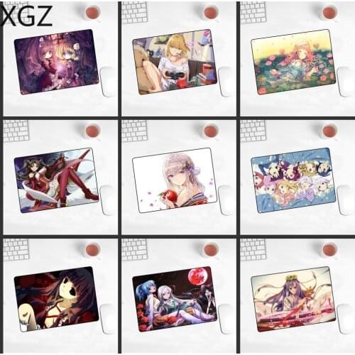 XGZ Game Player Mouse Pad Thick Cute Two Yuan Cartoon Girl Mousepad Computer Desk E-sports Animation Creative Mousemat