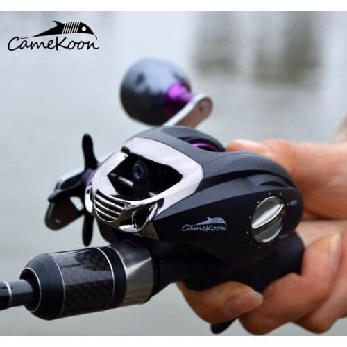 CAMEKOON VIKING Baitcasting Fishing Reel 6KG Max Drag 12+1 Bearings 6.3:1 Smooth Low Profile Baitcaster Reel