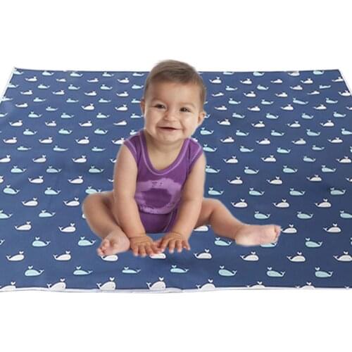 130x130cm Baby Play Mat Waterproof Nonslip Floor Under High Chair Mat Folding Baby Room Crawling Pad Baby Carpet
