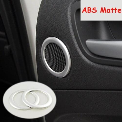 ABS Matte For Ford Escape Kuga 2017 2018 Car rear door Above inner speaker audio Horn ring Cover Trim accessories Car styling