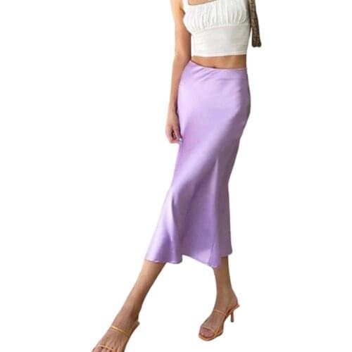 Women Fashion High Waist Solid Color Skirt Ladies Stylish Skirt for Shopping Daily Wear Summer 2021