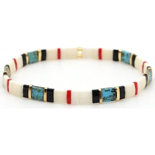 Fashion Beach Wind Bohemian Bracelet Tila Beaded Couple Bracelet Women Bracelets on Hand Jewelry for Women His and Hers