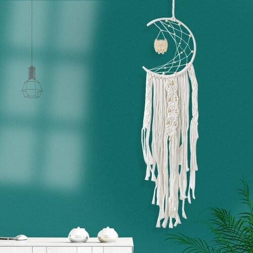 Owl Handmade Dream Catcher Wall Pendant Home Hanging Craft Gift Home Bedroom Hanging Decoration Dreamcatcher Ornament