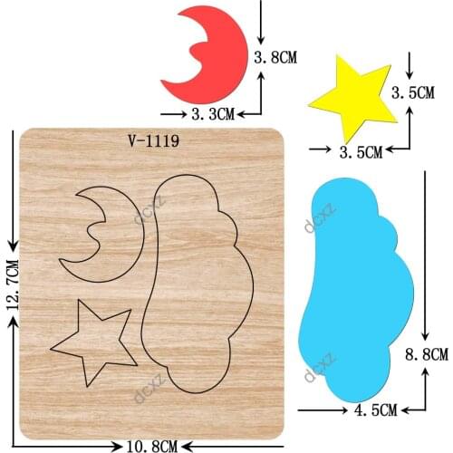 New Cloud wooden dies cutting dies for scrapbooking /Multiple sizes /V-1119