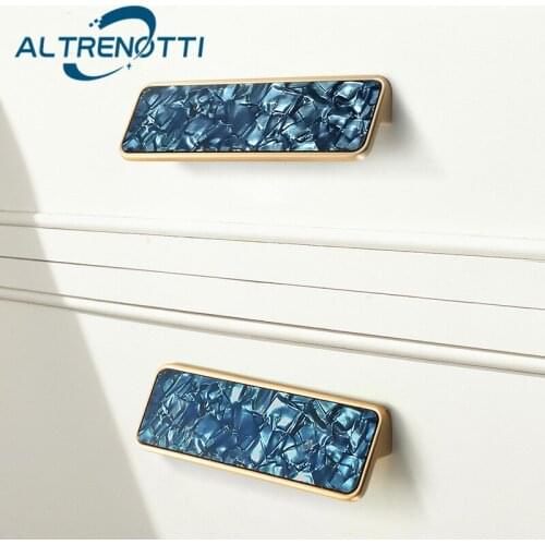 Furniture Handle Zinc Alloy Acrylic Modern Wardrobe Kitchen Door Pull Drawer Cupboard Closet Cabinet Metal Knob Home Hardware