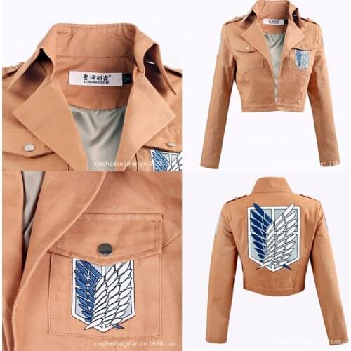Coaplay Attack On Titan Scout Regimen Uniform Jacket Levi Ackerman Costume Allen Mikasa Armin Arlert Cosplay Jacket Survey Corps