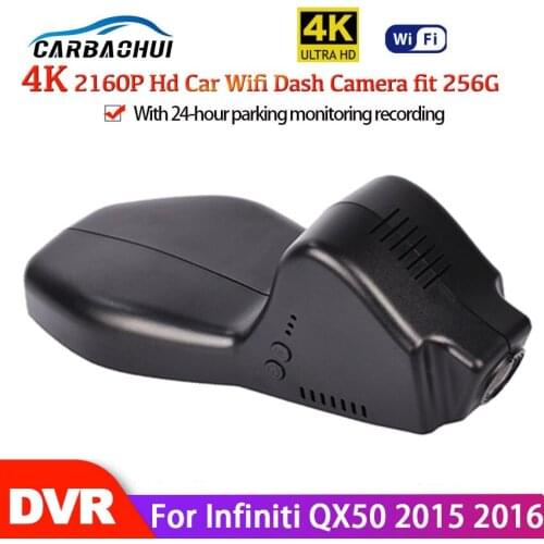 Car DVR WiFi Registrator Dash Cam Camera Digital Video Recorder Camcorder Full HD 2160P Night Vision For Infiniti QX50 2015 2016
