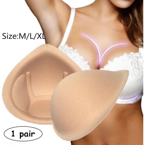 Sponge Inserts In Bra Padded for Swimsuit Breast Push Up Fill Brassiere Breast Patch Pads Women Intimates Accessories