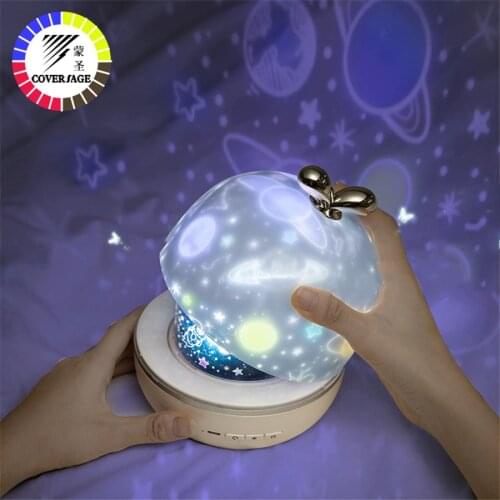 Coversage Rotating Night Light Projector Spin Starry Sky Star Master Ocean World Children Kids Baby Sleep Romantic Projection