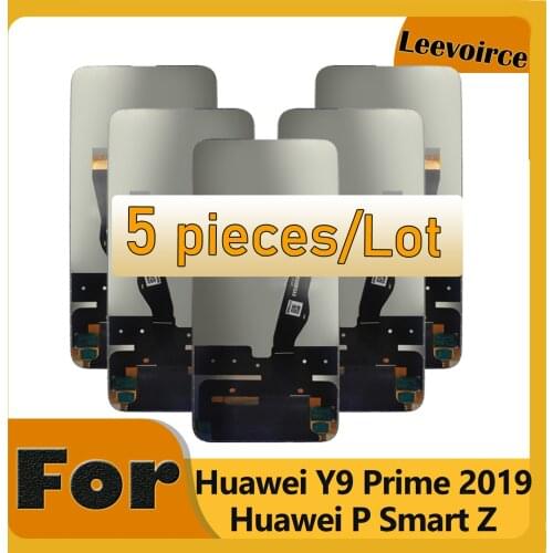 5 Pcs 6.59"Honor 9X LCD For Huawei P Smart Z STK-LX1 LCD Display Touch Screen Digitizer Assembly Parts For huawei Y9 Prime 2019
