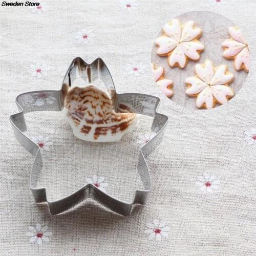 1PC Flower Series Sakura Flower Cake Cookie Fondant Decorating Tools 1PC Cherry Blossoms Flower Cookie Cutter