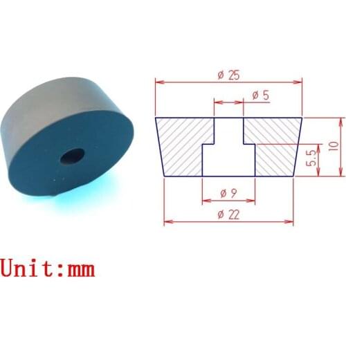 10 pieces black silicone rubber cushion chassis foot anti-skid pad chassis base fixing screw rubber pad silicone rubber ring