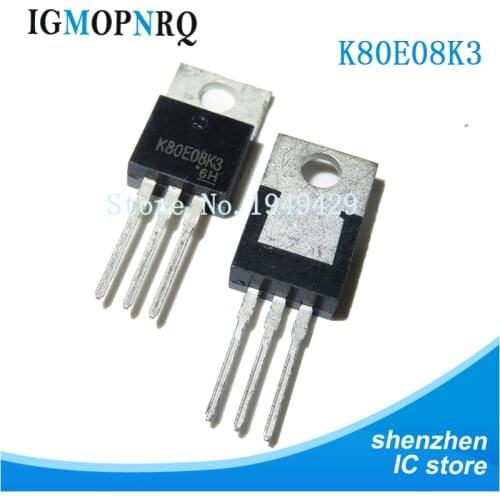 10pcs/lot TK80E08K3 K80E08K3 TO-220 75V 80A electric vehicle controller new Immediate delivery