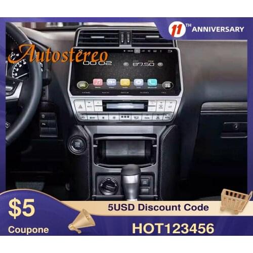 12.3 For Toyota Land Cruiser Prado 150 2018-2020 Android10 Car GPS Navigation Auto Stereo Head Unit Multimedia Player Radio Tape