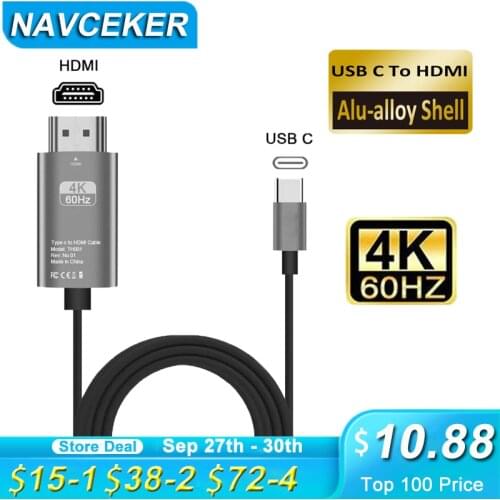 2020 Best USB C 3.1 to HDMI 4K Adapter Cables Type C to HDMI Cable for MacBook Samsung Galaxy S9/S8/Note 9 Huawei USB-C HDMI
