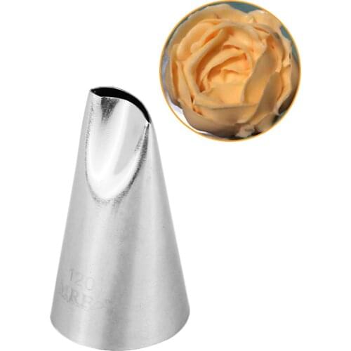 20pcs/lot)Free shipping FDA High Quality Stainless Steel Cake Decorating Medium Petal Nozzle #123