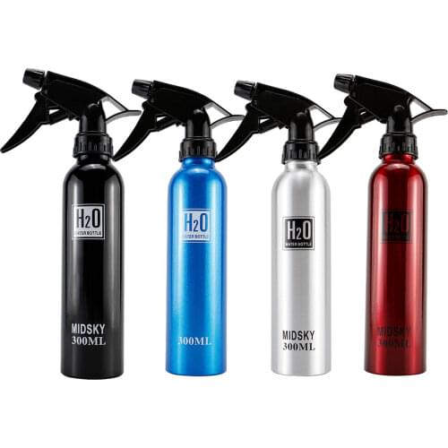 300ML Hairdressing Empty Aluminum Spray Bottle For Hair Barber Shop Haircut Tools Bottle Home Salon Stylish Accessories Dual-use