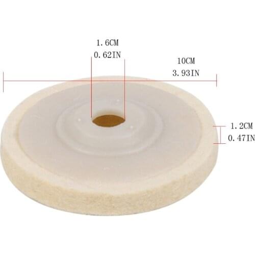 4 Inch Wool Felt Polishing Wheel 12mm Height Angle Grinder Abrasive Buffing Disc