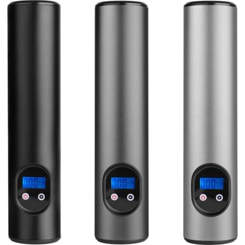 Cordless Handheld Air Pump Car Tyre Inflator Bicycle Tire Ball Intelligent Wireless Anti Fall Waterproof with LCD Display