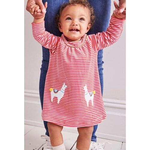 Infant Kids Princess Dress Summer Casual Baby Girl Clothes Bebe Girls Dresses Brand 100% Combed Cotton Striped Children Clothing