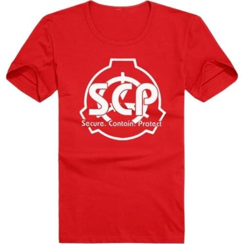 Anime SCP Special Containment Procedures Foundation Cotton Casual T-Shirt Tee Shirt Lovers Comfortable T-Shirt Tee Shirt
