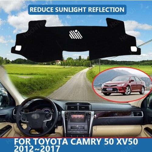 Right Hand Drive High Polyester Fiber Anti-UV Car Dashboard Cover Mat for Toyota Camry 50 XV50 2012~2017 Cover