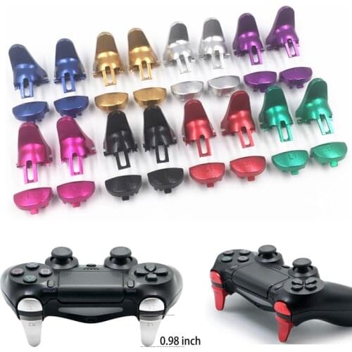 Metal Aluminum Replacement Repair Customizing L1 L2 & R1 R2 Trigger Button Extender for PS4/Slim/PRO JDM 040 JDS 040 Controller