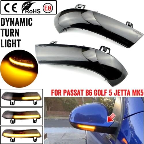 Blink Dynamic Flowing Side Mirror LED Turn Signal Light Sequential Indicator Light For VW Golf 5 Jetta MK5 Passat B6 Sharan
