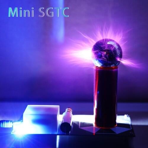 Mini SGTC Solid-state Tesla Coil Magnetic Storm Coil Artificial Lightning Experimental Teaching Toy High-tech