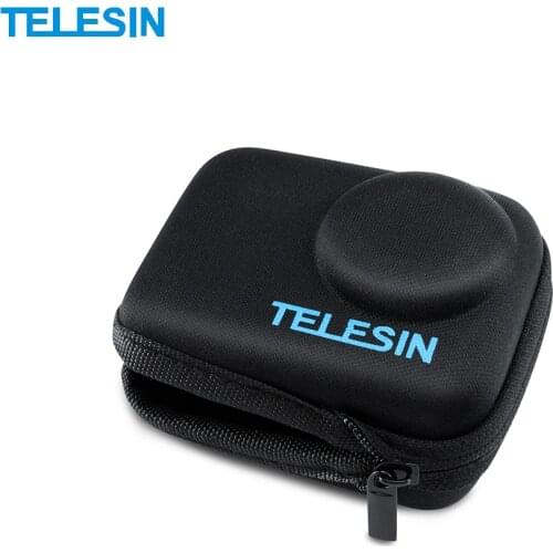 TELESIN Portable Travel Mini Carry Case Shell Cover EVA Protective Storage Bag Pouch with Zipper for DJI OSMO Action Camera