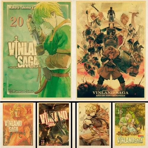 All square diamond animation series "VINLAND SAGA" retro poster rhinestone 5D DIY diamond embroidery Mosaic Art bag home decorat